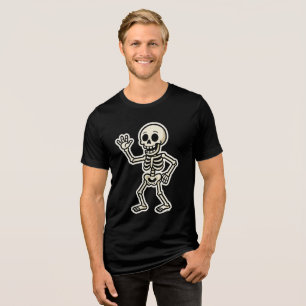 Funny Dancing Skeleton Sticker - Cute Halloween T Shirt