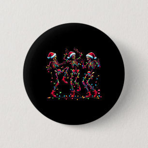 Funny Dancing Skeletons Santa Hat Dance jul Knapp