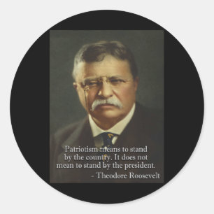 Funny Dank Meme utformar Theodore Roosevelt Meme Runt Klistermärke