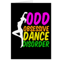 Funny dansare för obsessiv doseringsstörningskort