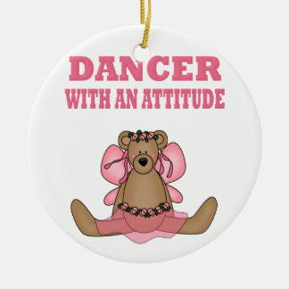 Funny dansare med attityd julgransprydnad keramik