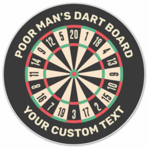 Funny Dart Board Klistermärken
