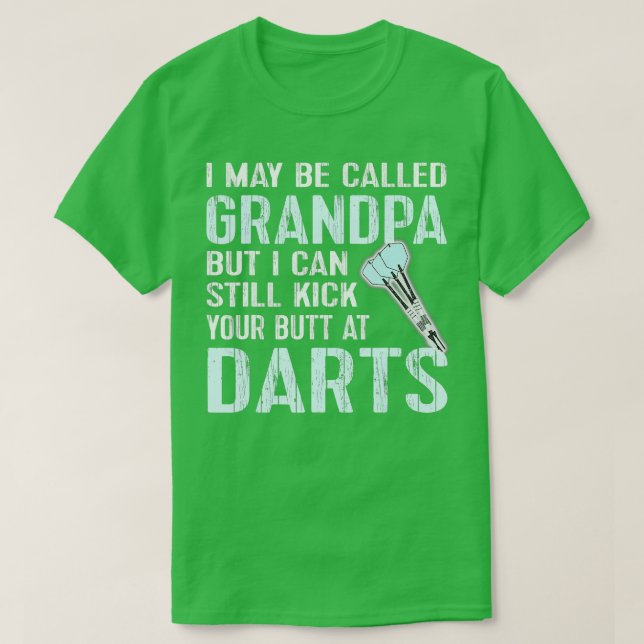 Funny Dart Grandpa Dart Team League Darts Gift T Shirt (Design framsida)