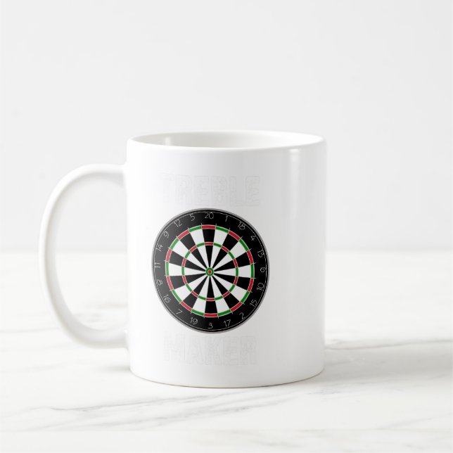 Funny Dart Treble Maker Darts Player Dartboard Jok Kaffemugg (Vänster)