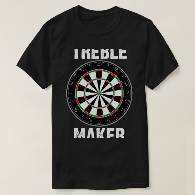 Funny Dart Treble Maker Darts Player Dartboard Jok T Shirt (Design framsida)