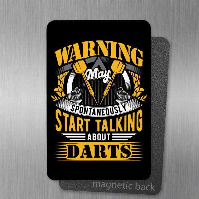 Funny Dart Warning - Dart Fläkt Magnet (Skapare uppladdad)