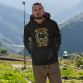 Funny Dart Warning - Dart Humor Hoodie