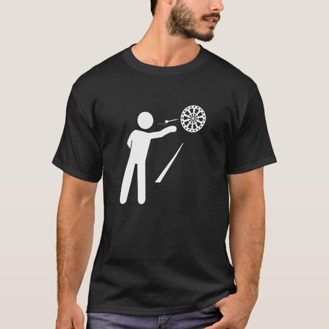 Funny darts for darts players Pally 20 darts Dar 1 T Shirt (Framsida)