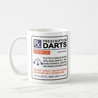 Funny Darts Mugg-förskrivningsdesign Kaffemugg