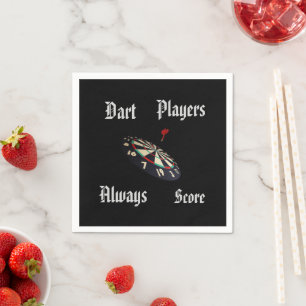 Funny Darts Players Scoring Pappersservett