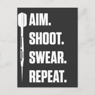 Funny Darts Problem Dartboard Roligt Hobby Dart Pl Vykort