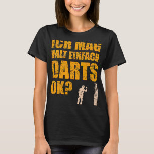 Funny Darts Sayed Dart Player med Dartboard T Shirt