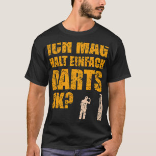 Funny Darts Sayed Dart Player med Dartboard T Shirt
