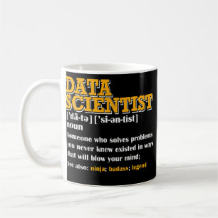 Funny DATA Scientist Definition Data ingenjör Kaffemugg
