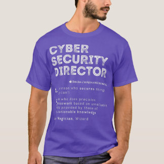 Funny dator för Cyber Security Director T Shirt