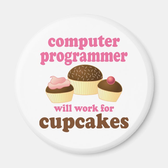 Funny datorprogrammerare magnet (Framsidan)