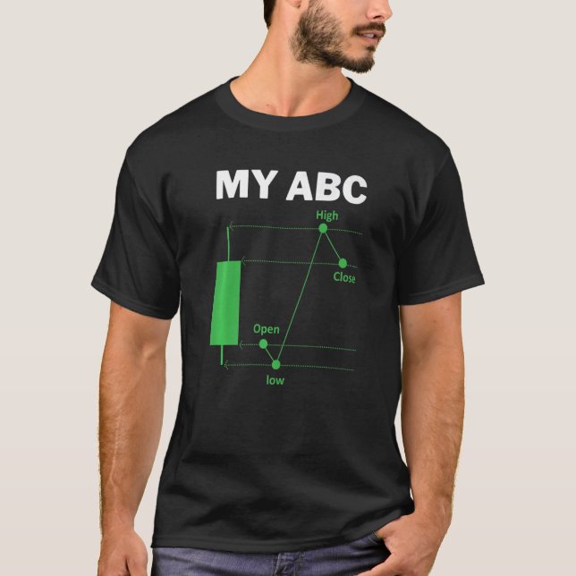 Funny Day Trading Quote My ABC Stockbroker Market  T Shirt (Framsida)