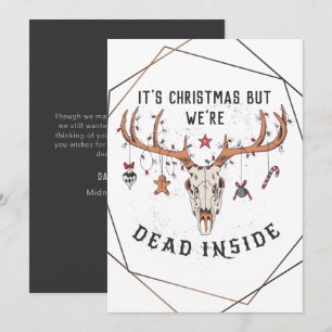 Funny Dead Inside-Helgdag Card Julkort