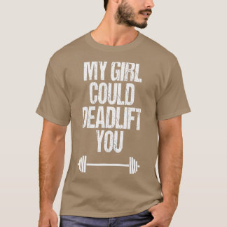 Funny Deadlift Weightlyftande Barbell Fitness Outf T Shirt