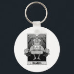 Funny Deadlifts Weightlifter Skeleton Halloween Gy Nyckelring<br><div class="desc">Funny Deadlifts Weightlifter Skeleton Halloween Gym Workout</div>