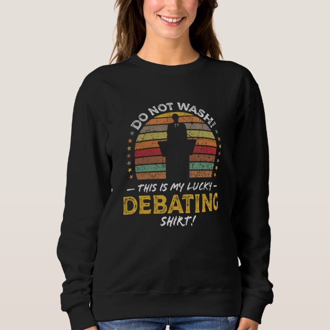 Funny Debate Club Quote Graphic T Shirt (Framsida)