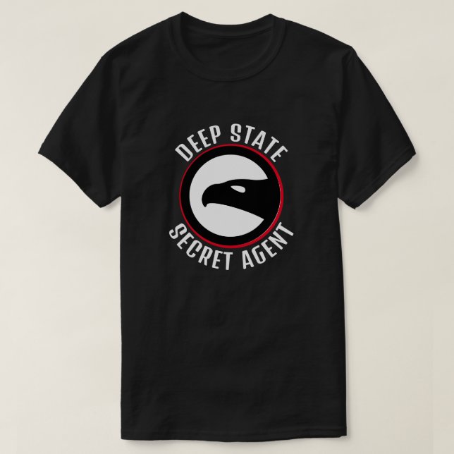 Funny Deep State Secret Agent T Shirt (Design framsida)