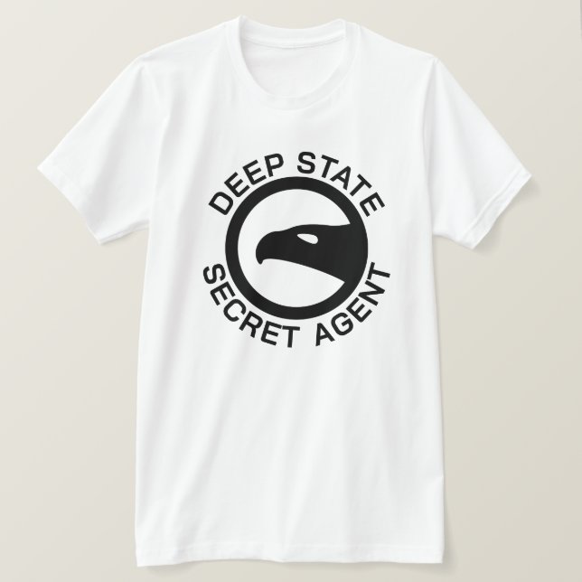 Funny Deep State Secret Agent T Shirt (Design framsida)