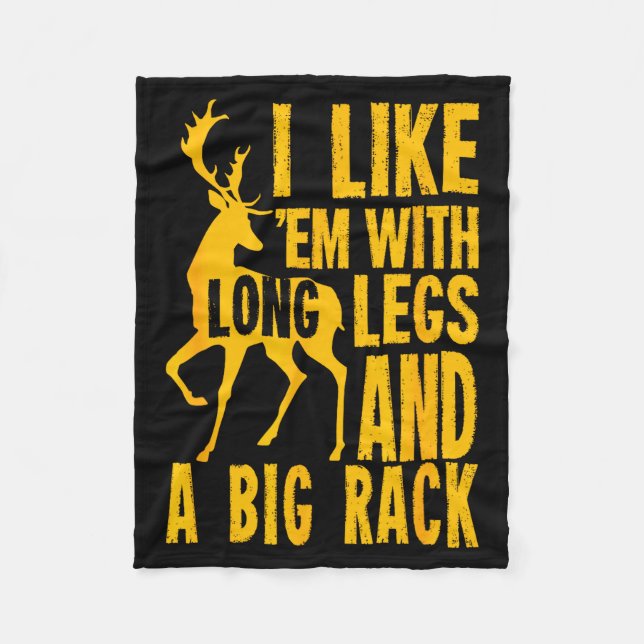 Funny Deer Hunting Quote Gift For Hunters  Fleecefilt (Framsidan)