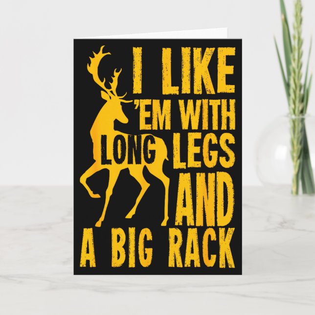 Funny Deer Hunting Quote Gift For Hunters  Kort (Framsida)