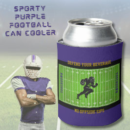 Funny Defend Your Beverage Purple Football