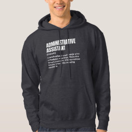 Funny definition av administrativ assistent hoodie