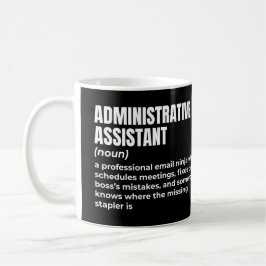Funny definition av administrativ assistent kaffemugg