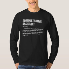 Funny definition av administrativ assistent t shirt