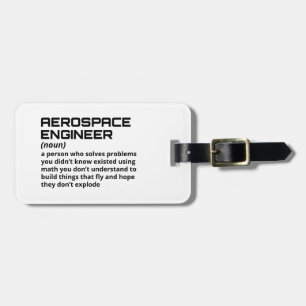 Funny definition av Aerospace Ingenjör Bagagebricka