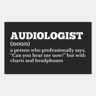Funny definition av Audiolog Rektangulärt Klistermärke