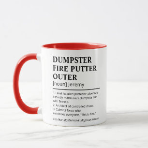 Funny definition av brandavtryckare mugg