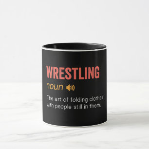Funny definition av brottning mugg