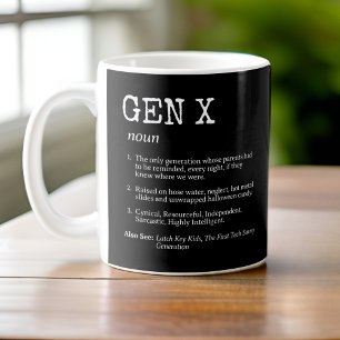 Funny definition av Generation X Kaffemugg