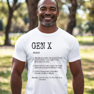 Funny definition av Generation X T Shirt