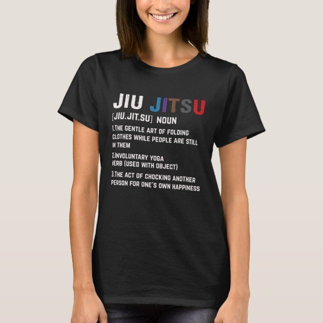 Funny Definition av Jiu Jitsu Pullover Hoodie T Shirt (Framsida)