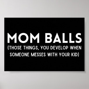 Funny definition av mamma Bollar Poster