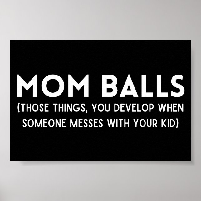 Funny definition av mamma Bollar Poster (Framsidan)