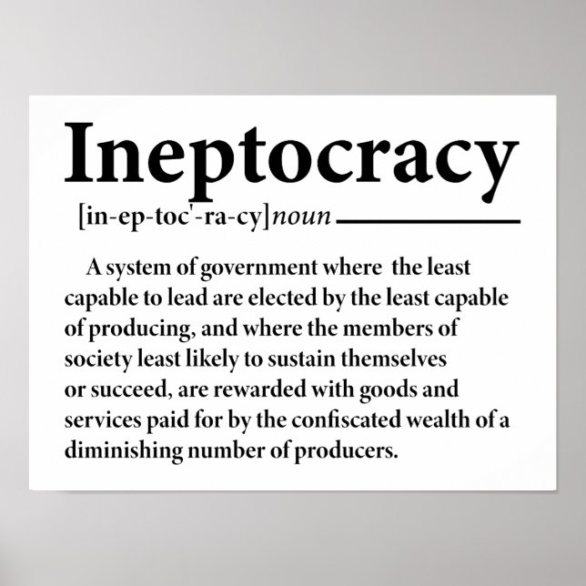 Funny definition av neptokrati poster (Framsidan)