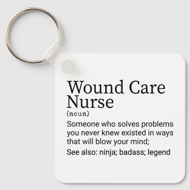 Funny definition av Wound Care Nurse Nyckelring (Framsida)