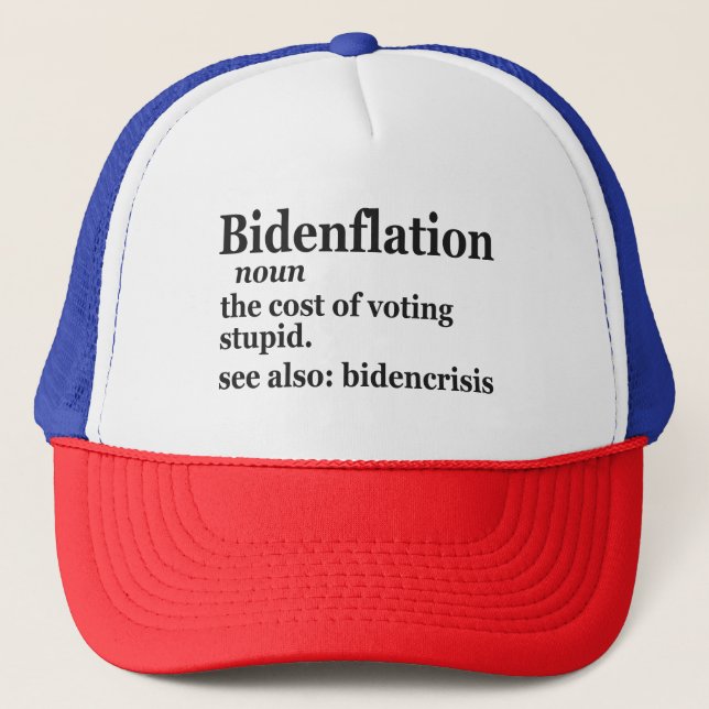 Funny Definition BidenFlation Politik American Keps (Framsida)
