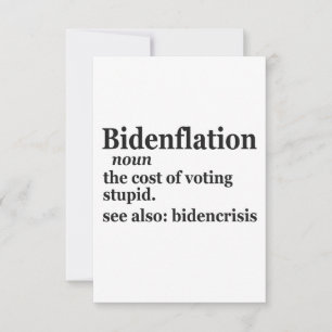Funny Definition BidenFlation Politik American Tack Kort