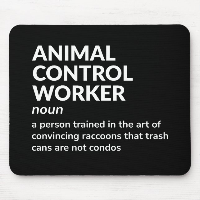 Funny definition för djurkontrollarbetare musmatta (Framsidan)