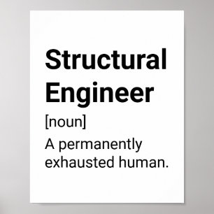 Funny definition för strukturerade Ingenjör - Exha Poster