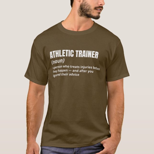 Funny Definition Shirt - Athletic Trainer T (Framsida)