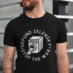 Funny Defund Zelensky Money Latvätt Ukraina T Shirt